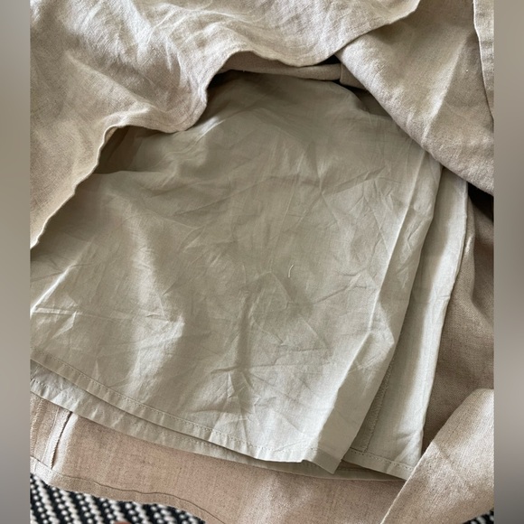 Jessica Simpson|Tan Linen Halter Dress w White Horizontal Stripes, Feminine!••• - Picture 10 of 16